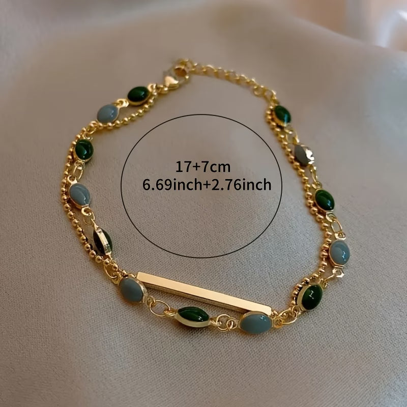 Pulsera Dúo Olivia Moss | Oro
