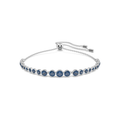 Pulsera de Tenis con Zafiro Corte Redondo | Oro blanco