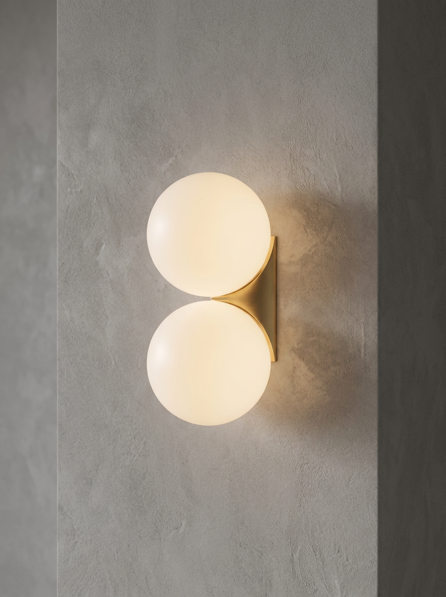 סולחה – גופי קיר LED מודרניים עם כדור זכוכית לחדר שינה