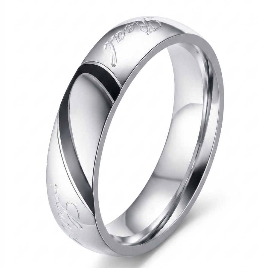Anillo de Pareja Eterno | Oro blanco