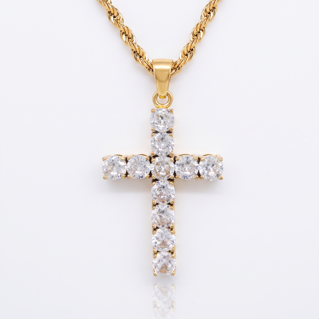 Collar con dije Cruz | Oro