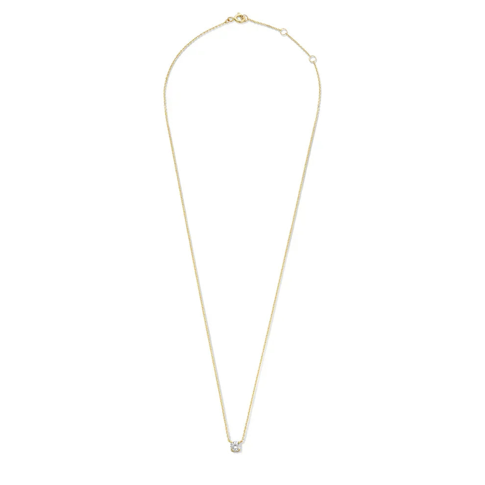 Collar Cléa con Piedra Moissanita | Oro