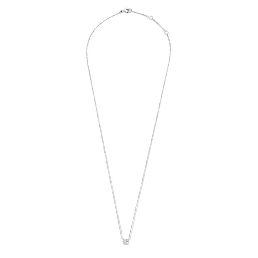 Collar Cléa con Piedra | Oro blanco