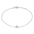 Pulsera Cléa con Piedra | Oro blanco