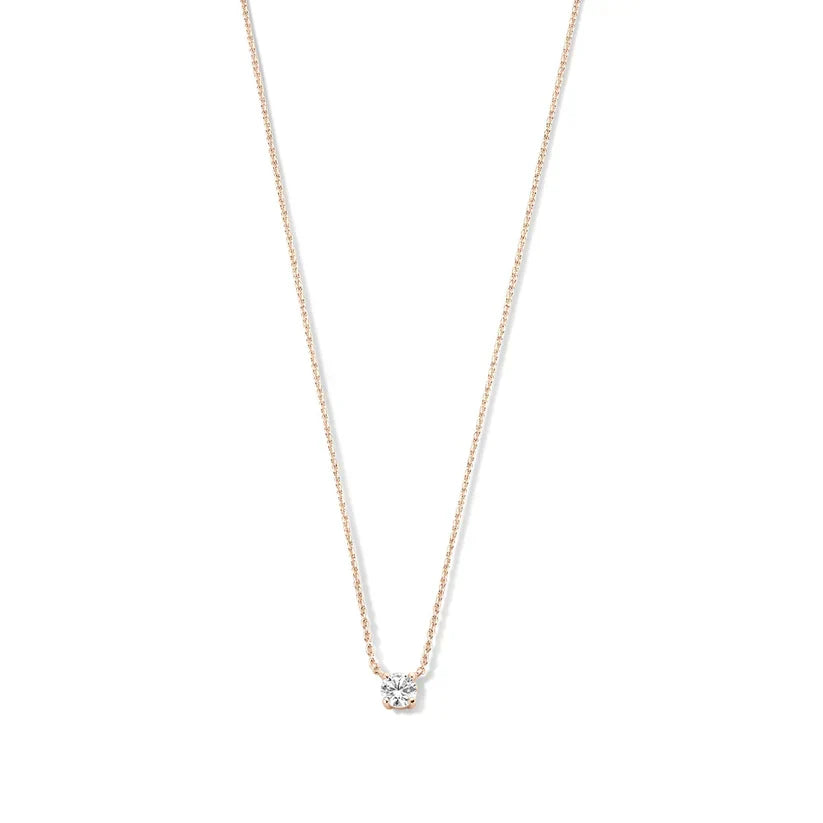 Collar Cléa con Piedra Moissanita | Oro