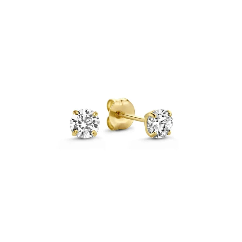 Juego de Aretes Dara Brillane con Piedras | Oro