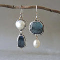 Aretes Celestial Vintage | Oro blanco