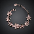 Pulsera Flor Rosa Antigua | Oro rosa