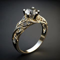 Anillo de Circonia Exótica Exquisita | Oro