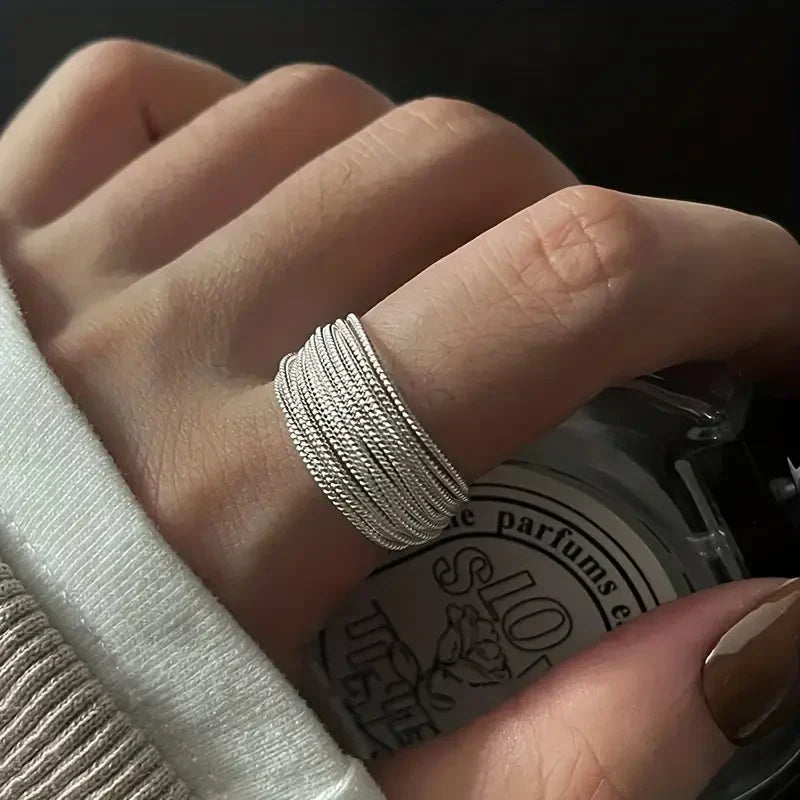 Anillo Moonveil Capas | Oro blanco