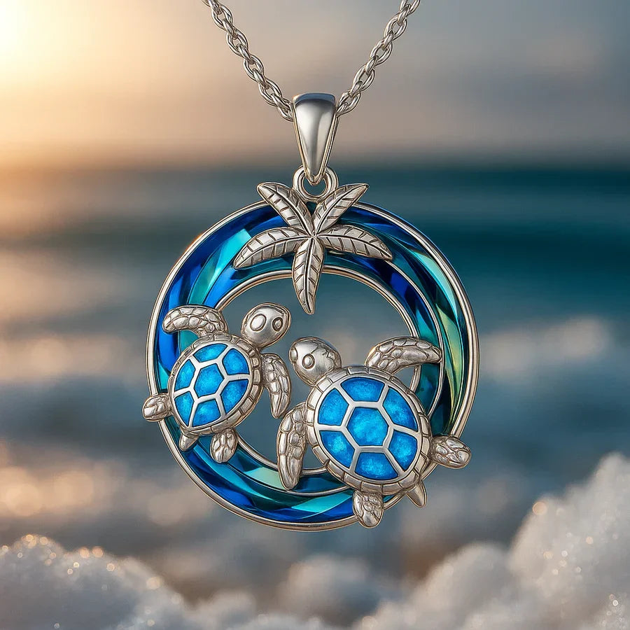 Collar Tidebound Tortuga | Oro blanco
