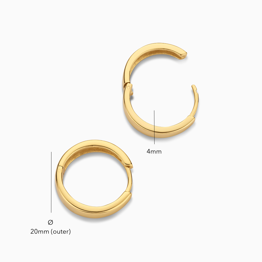 Arracadas Gia | Oro blanco