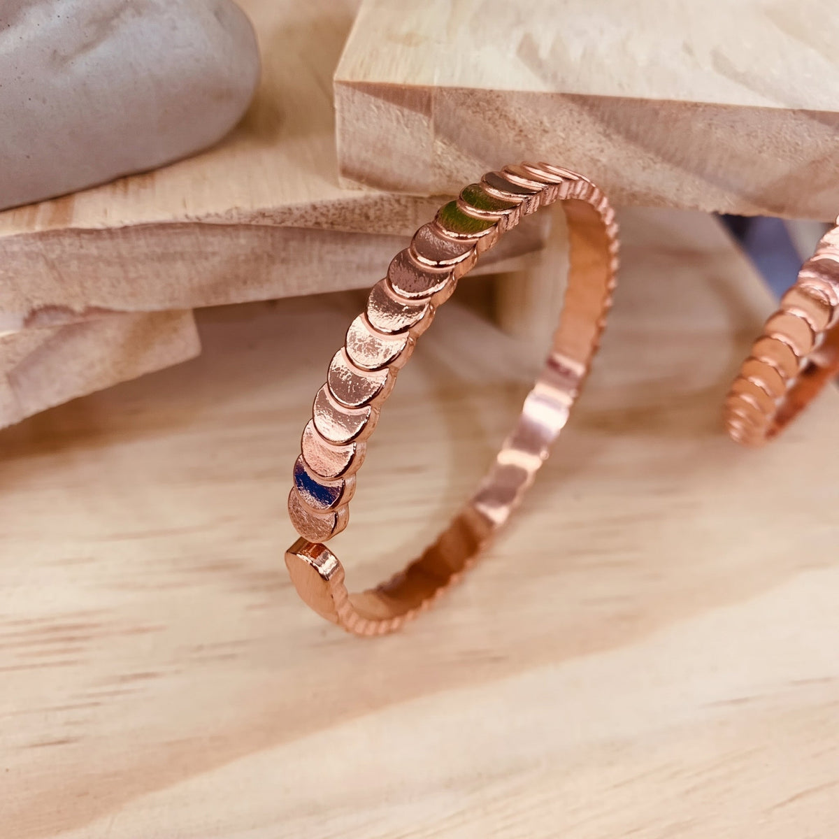 Pulsera Cobre Marina Celeste